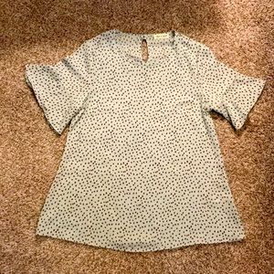 Vintage-Feel mint & chocolate top